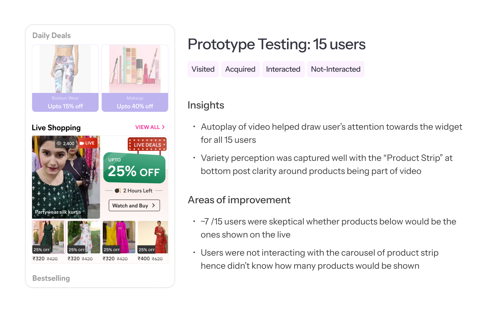 Prototype testing