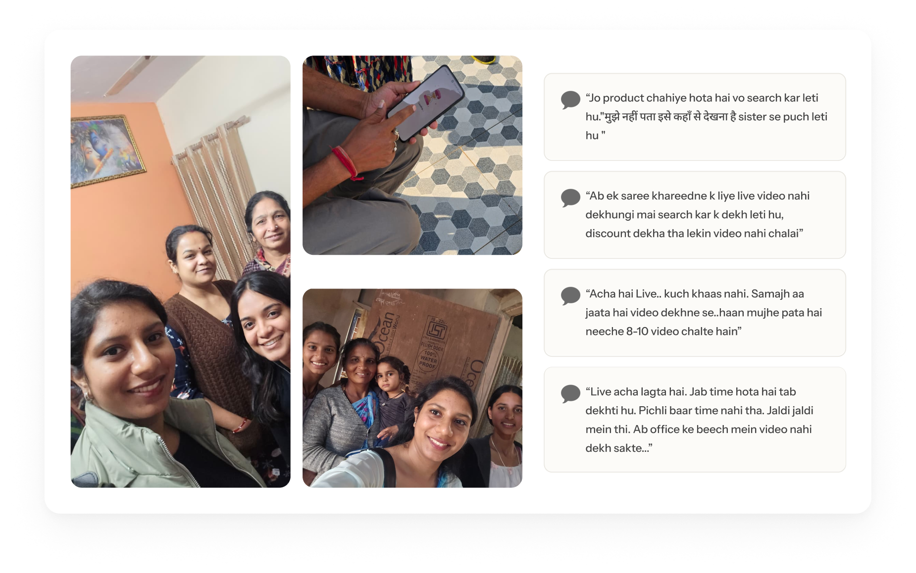 Structured research across cohorts in Delhi and Lucknow